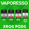 Vaporesso XROS Series Replacement Pods 4Pack 0.4/0.6/0.8/1.0/1.2