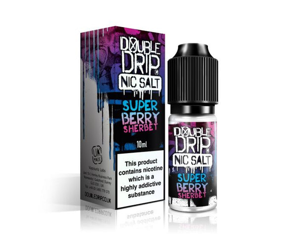 Double Drip Nic Salts Super Berry Sherbet