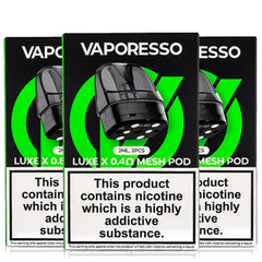 Vaporesso Luxe X Replacement Pods 0.4/0.6/0.8 Vapers Cave UK Vaporesso Luxe X Replacement Pods 0.4/0.6/0.8 Vapers Cave UK