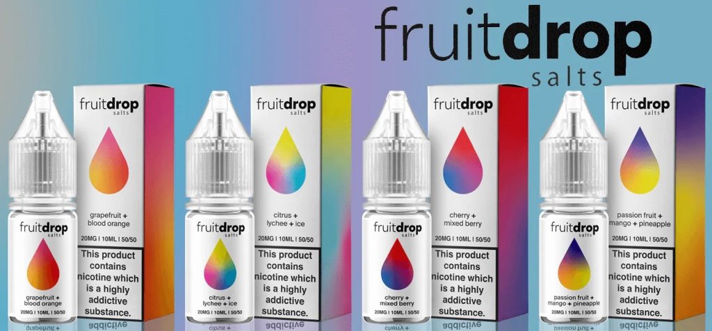 Fruit Drop Premium E-Liquid Nic Salt 10ML 10/20MG Vapers Cave UK Fruit Drop Premium E-Liquid Nic Salt 10ML 10/20MG Vapers Cave UK